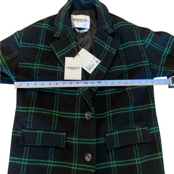 ESSENTIEL ANTWERP NWT Essential Edpecker Single Breasted Coat Sz 32 / 2 US NEW - Picture 10 of 14